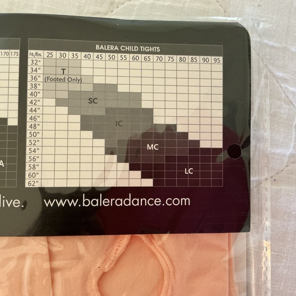 Lot of 4 pairs of Balera Dancewear girls tights - Picture 4 of 5